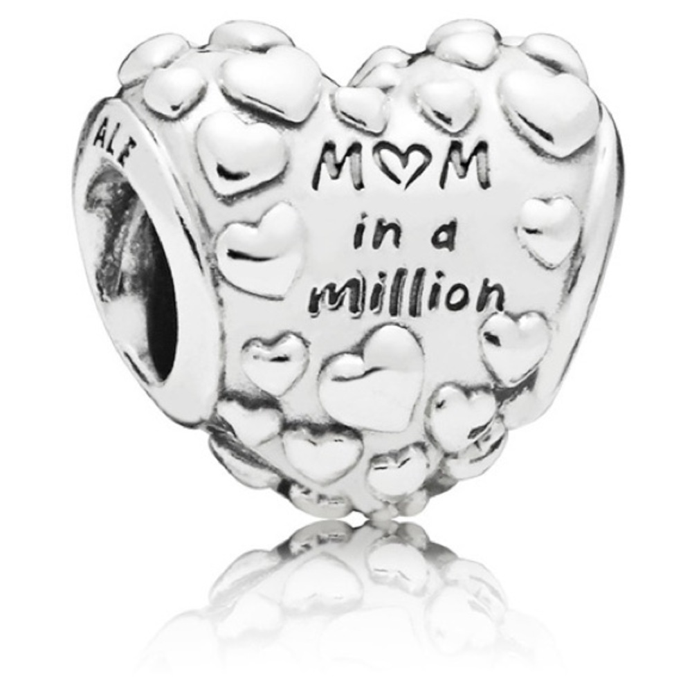 Authentic Pandora Mom in A Million Heart Charm Retired NEW